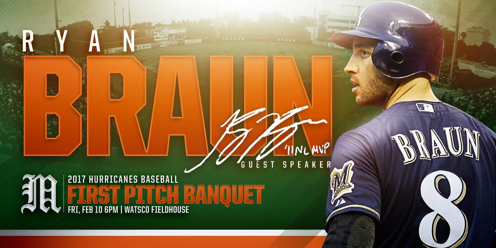 Ryan Braun Announced as First Pitch Banquet Guest Speaker