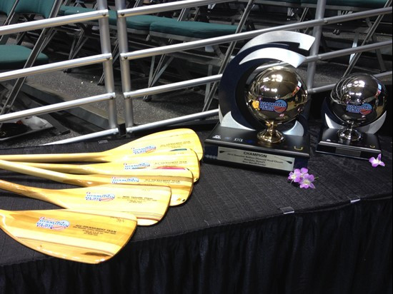 Paddles for all-tournament team, trophies for teams