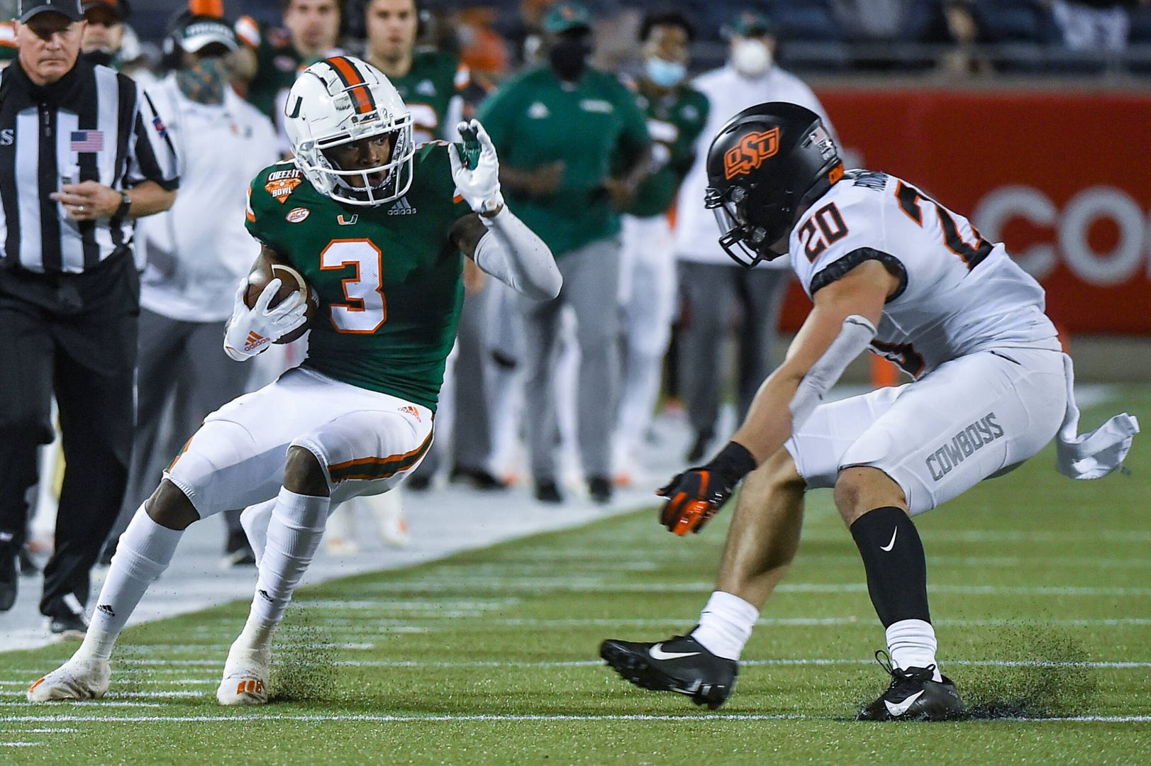 Photo Gallery: Canes Football vs Oklahoma State - Cheez It Bowl