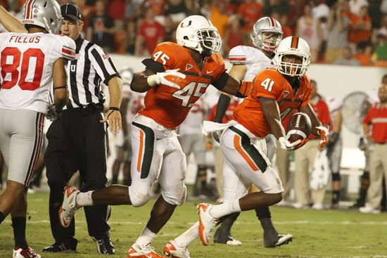 2011 Miami Hurricanes Football vs Ohio State Ramon Buchanon