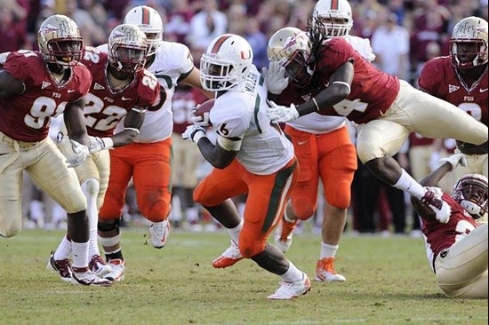 Lamar Miller -- 2011 Miami Hurricanes Football @ Florida State by J.C. CaneShooter Ridley