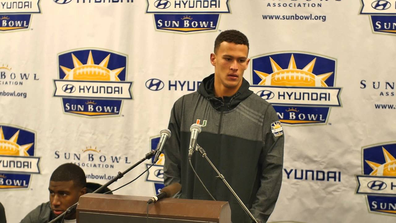 Brad Kaaya Post Game Presser | Sun Bowl | 12.26.15