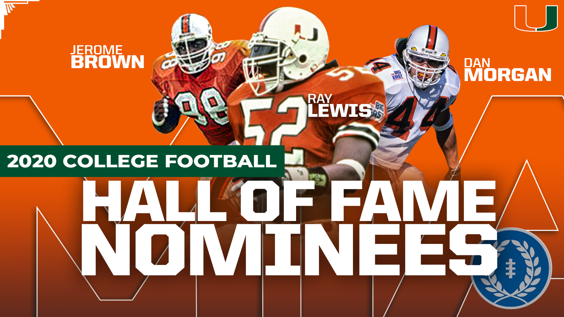 Three Canes on 2020 College Football HOF Ballot