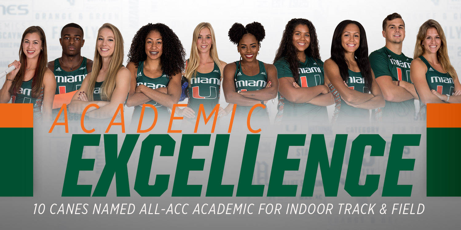 Ten Canes Named to All-ACC Academic Indoor Track & Field Team