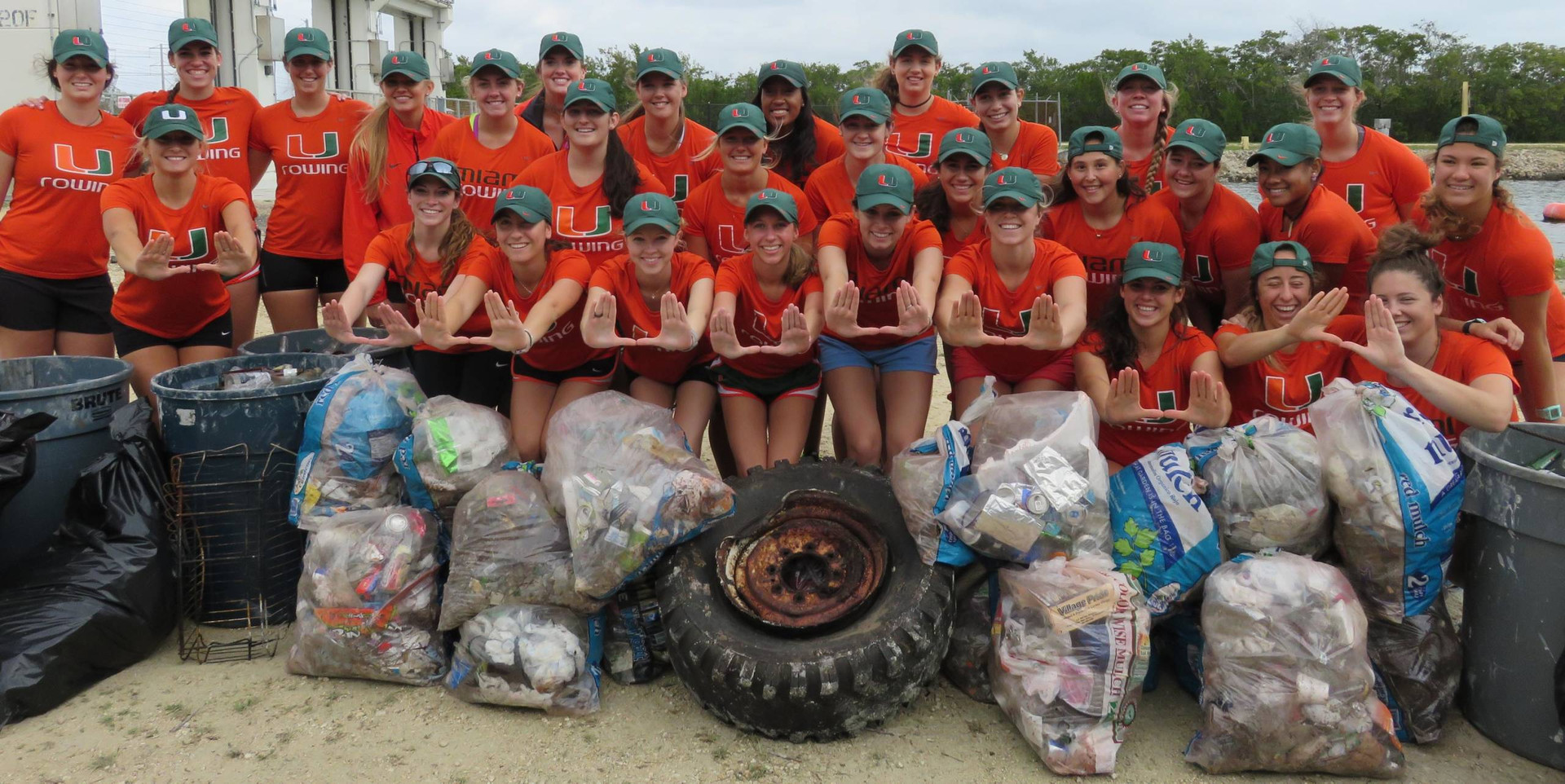 @CanesRowing Cleans Biscayne National Park