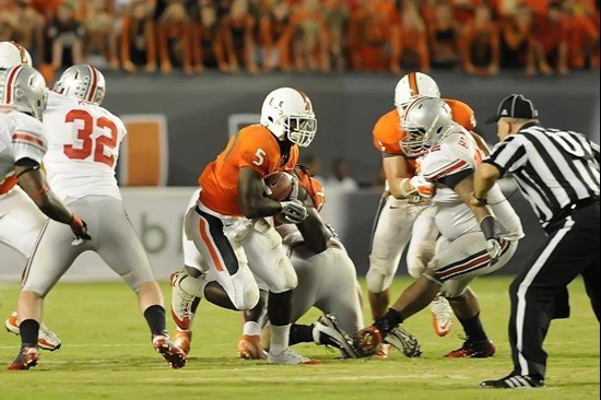 2011 Miami Hurricanes Football vs Ohio State Mike James