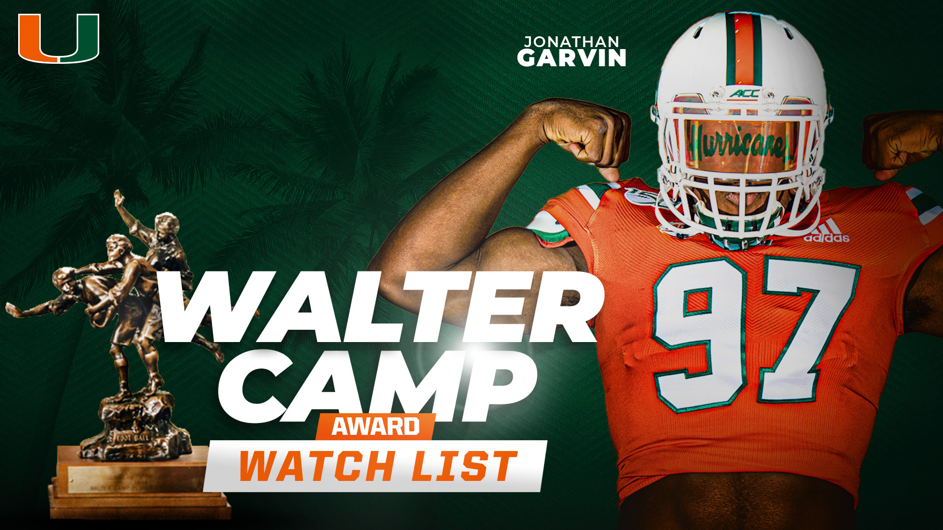 Garvin One to Watch for Walter Camp POY Award