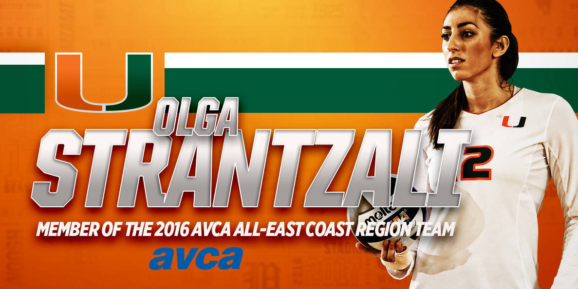 Olga Strantzali Named to AVCA All-Region Team