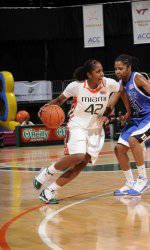 Johnson's Career Day Lifts Hurricanes Into WNIT Semifinal