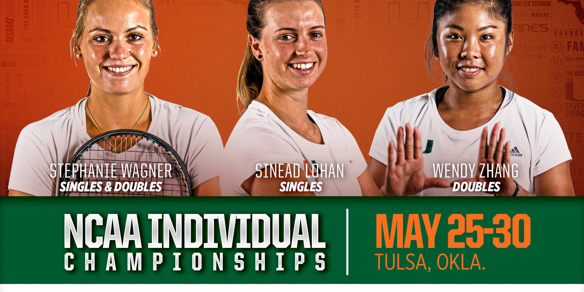 Three Canes Named to NCAA Individual Championships