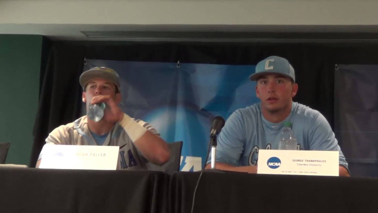 Game 1 Columbia Press Conference - Robb Paller and George Thanopoulos