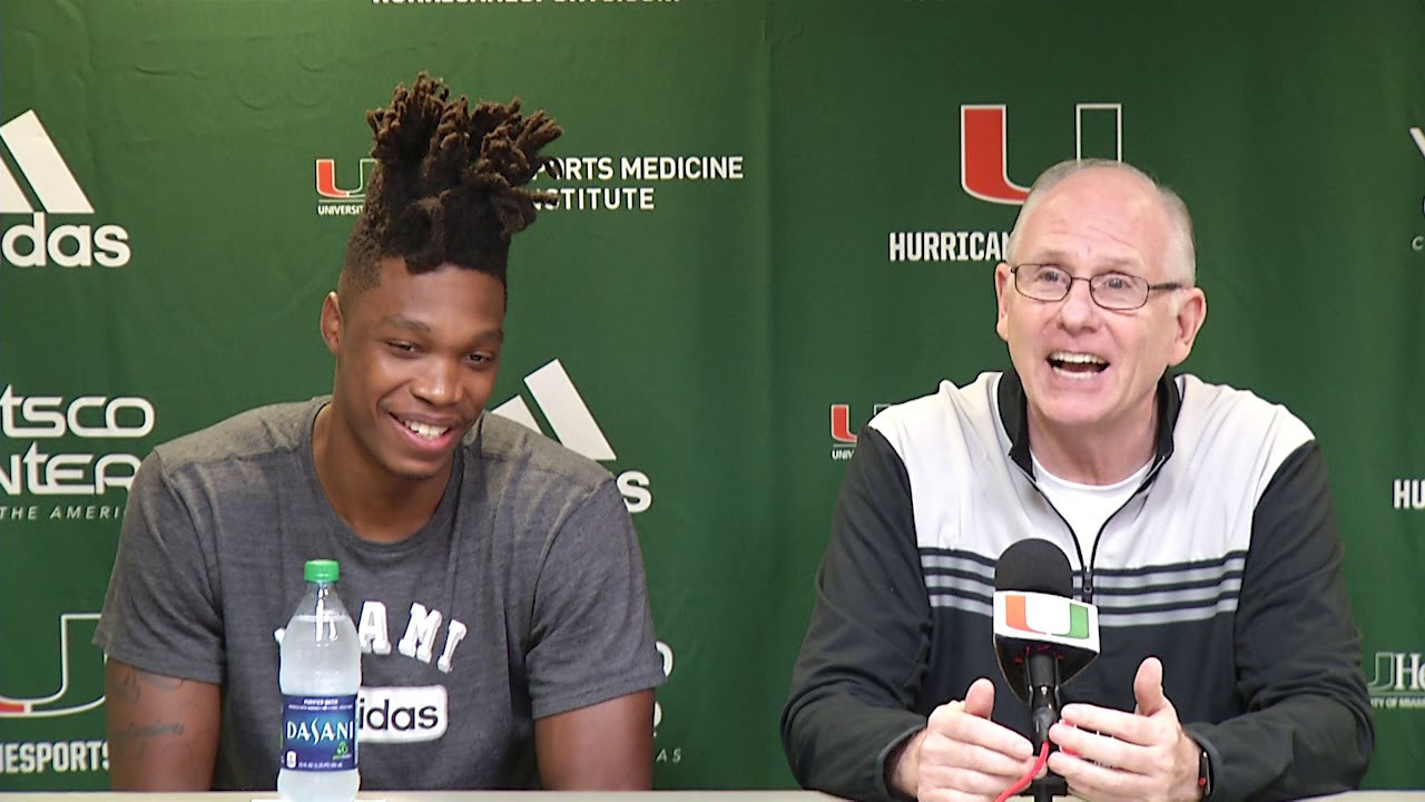 Coach Jim Larrañaga and Lonnie Walker IV | Media Availability | 4.5.2018