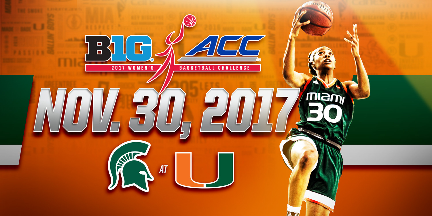 WBB to Host Spartans in B1G/ACC Challenge