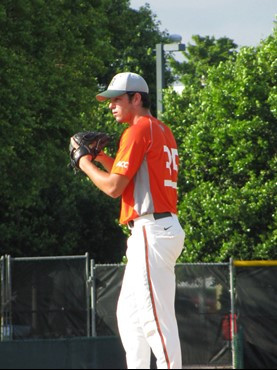 Kevin Youst at the Orange-Green World Series Wednesday afternoon at Alex Rodriguez Park.
