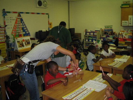 Student Athlete Advisory Committee Visit to Tucker Elementary