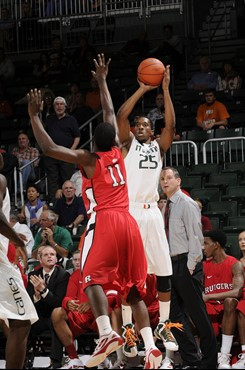 2012 Miami Hurricanes Men's Basketball vs Rutgers
