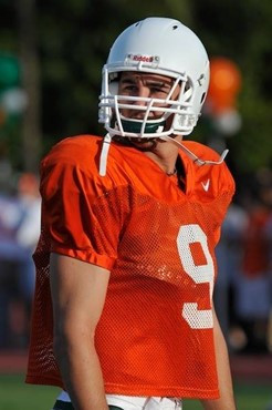 University of Miami Hurricanes Chase Ford #9 at Greentree practice fields training for the upcoming 2010 season. The practice was open for Season...