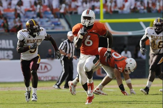 Lamar Miller on the way to the End Zone

2011 Miami Hurricanes Football vs Bethune-Cookman