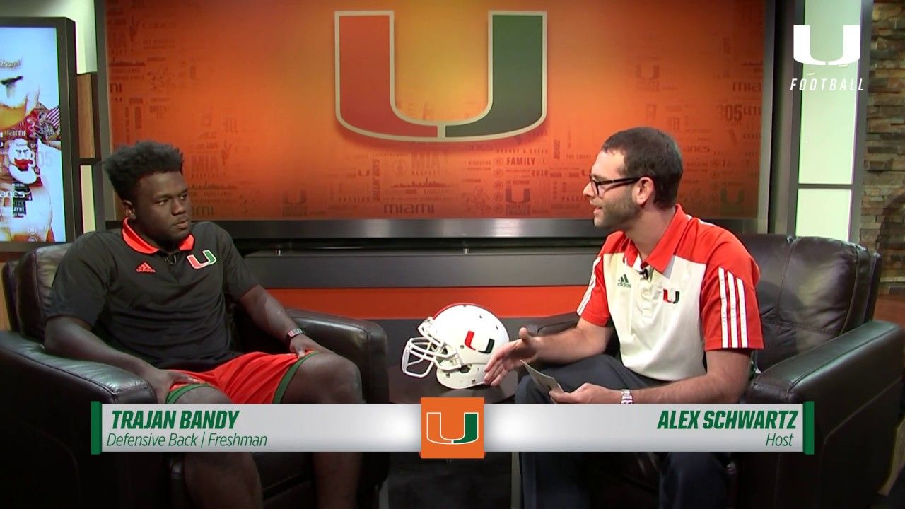 One on One with Trajan Bandy | Canes Football | 8.18.17