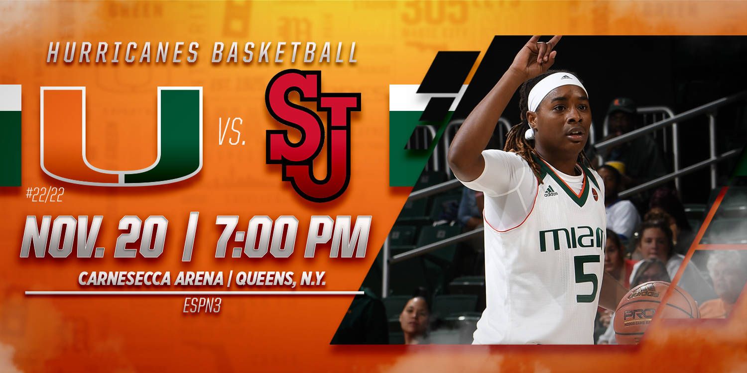 @CanesWBB Travels to Face St. John's