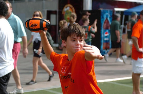 University of Miami Hurricane fan haves fun before the game against the Deamon Deacons of Wake Forest at Dolphin Stadium on October 25, 2008. Photo...