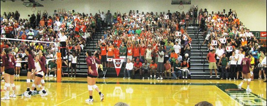 Miami's record crowd in the Knight Center