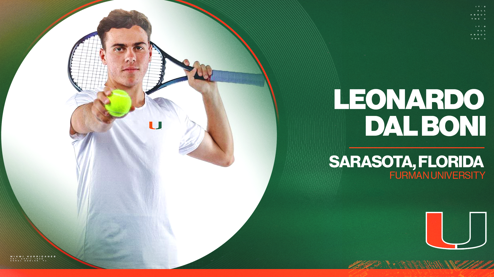 M. Tennis Adds Leonardo Dal Boni For 2024-25 Season