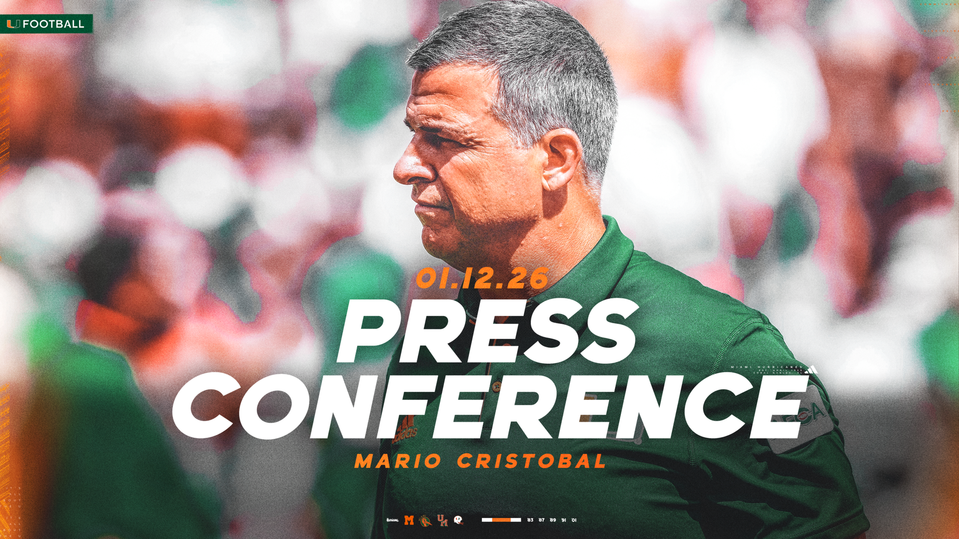 Miami Hurricanes Football | Weekly Media Availability | 3:00 PM | 1.12.26