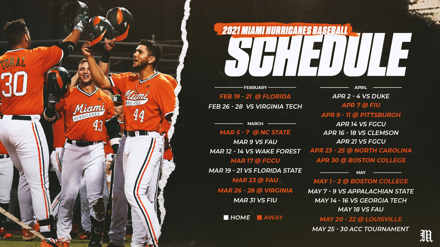 Miami Hurricanes Baseball Schedule 2022 Baseball Will Open 2021 Season At Florida – University Of Miami Athletics