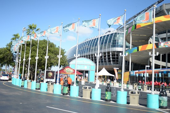 The University of Miami Hurricanes take on their ACC rivals, the North Carolina Tar Heels at Sun Life Stadium on November 1, 2014. Photos by Steven...
