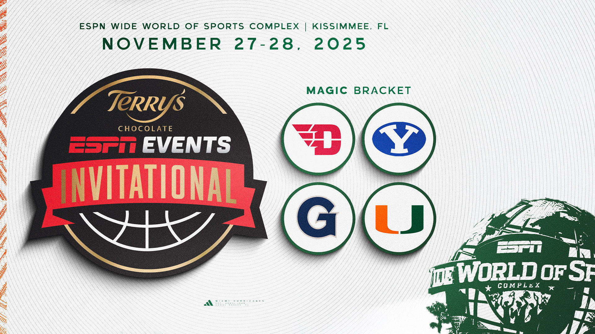 Miami to Play in 2025 Terry’s Chocolate ESPN Events Invitational Miami to Play in 2025 Terry’s Chocolate ESPN Events Invitational