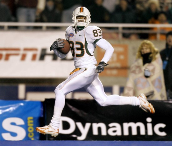 Wide receiver Sam Shields runs for a touchdown during the third quarter of the MPC Computers Bowl. (AP Photo/Douglas C. Pizac)