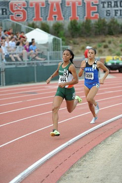 Taneisha Cordell at 2013 ACC Outdoor Championships