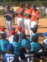 Miami Baseball Participates In Youth Baseball Clinic