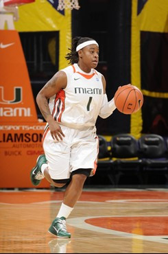 2011 Miami Hurricanes Women's Basketball vs Cal State Bakersfield - Riquna Williams