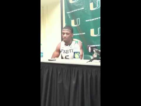 1/22/2012 post game press conference with Miami players