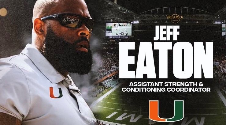 Eaton Hired As Assistant Strength & Conditioning Coordinator
