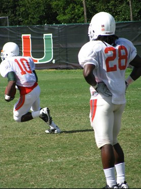 Thearon Collier (28) at practice Tuesday morning at the Greentree Practice Fields.