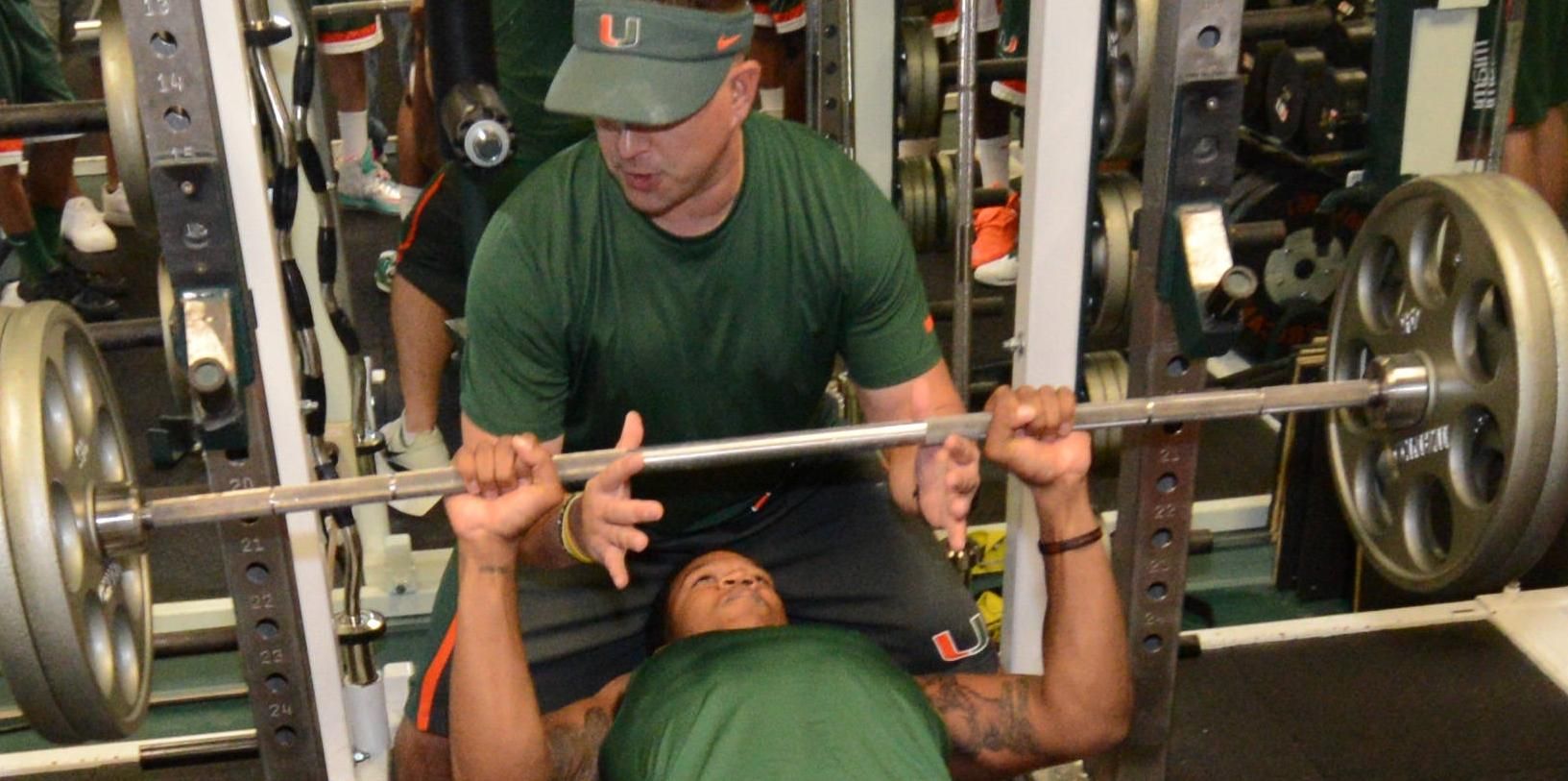 Cane Strong: UMBB in the Weight Room