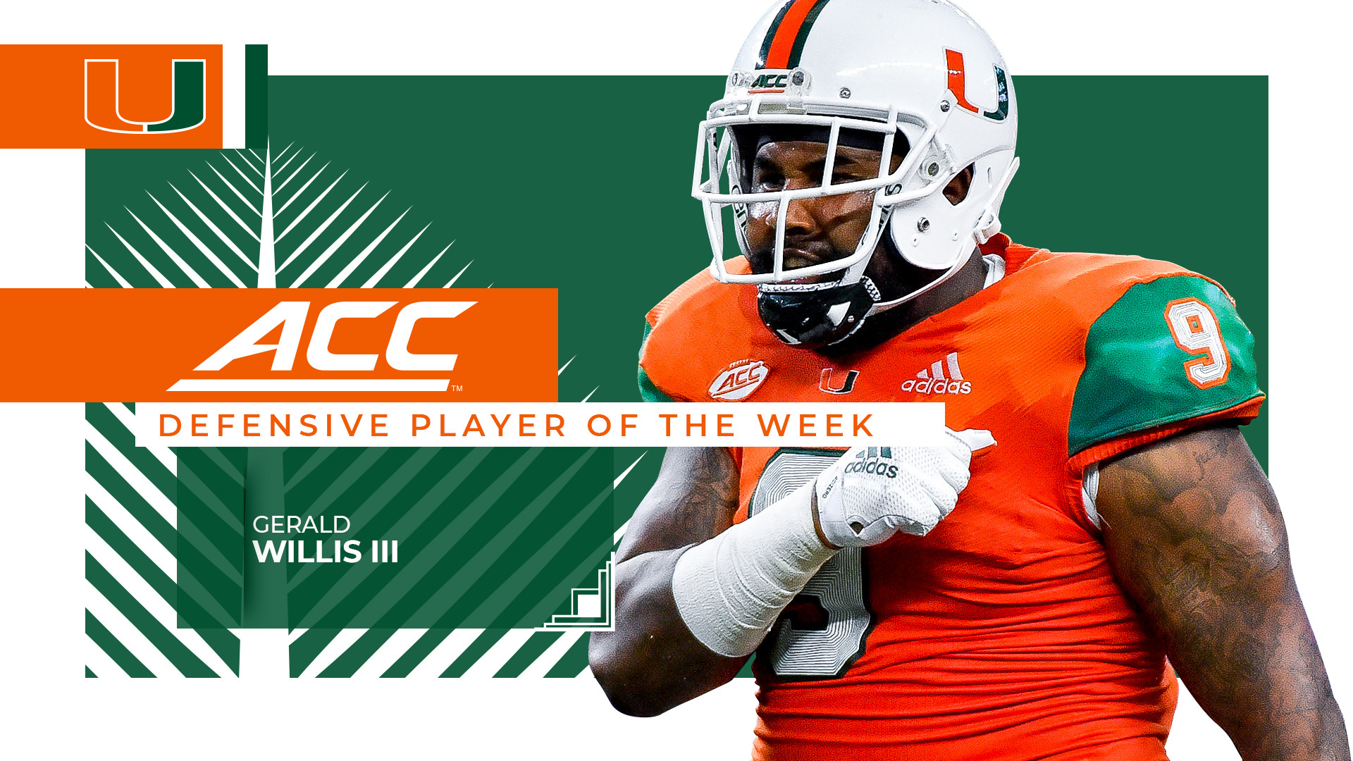 Willis III Named ACC Defensive Lineman of the Week