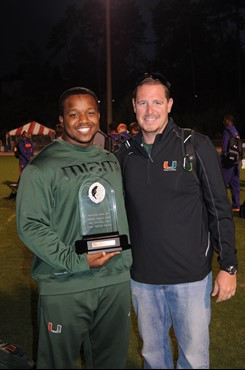 Isaiah Simmons and Cory Young at 2013 ACC Outdoor Championships