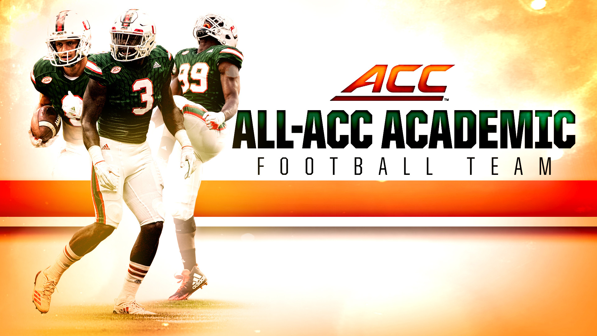 Three Hurricanes Named to All-ACC Academic Team