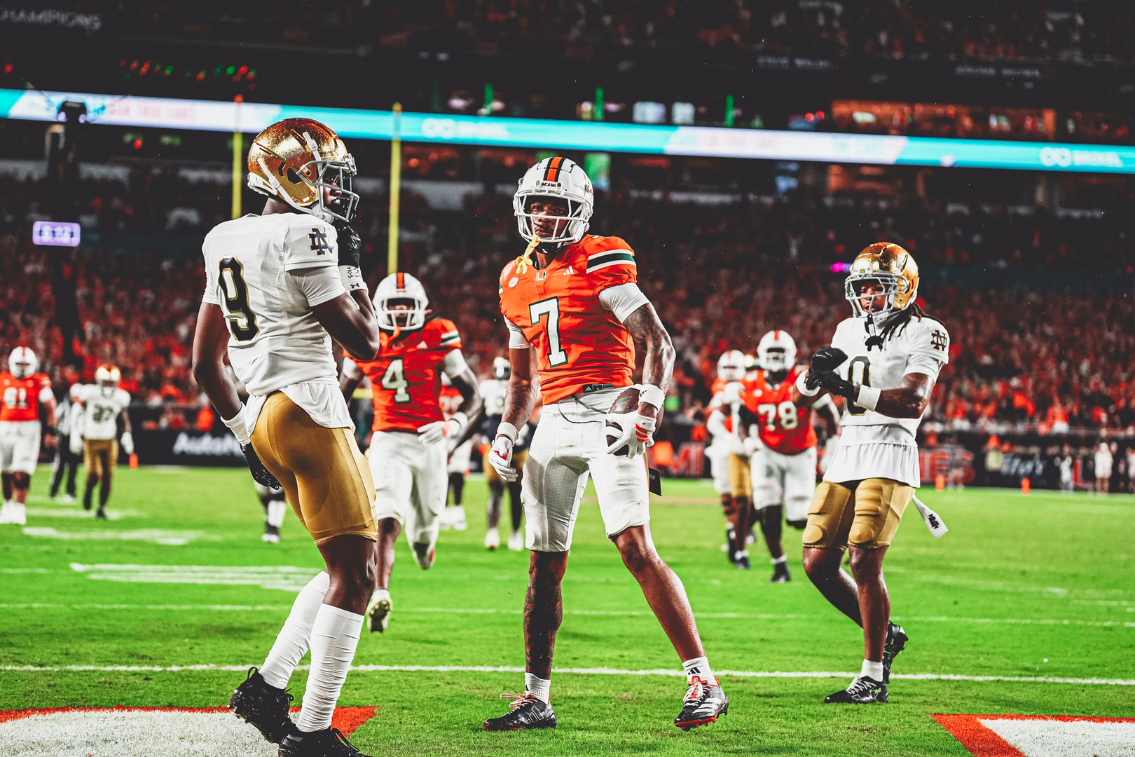 Canes Open Season with Thrilling, 27-24 Win over Notre Dame Canes Open Season with Thrilling, 27-24 Win over Notre Dame