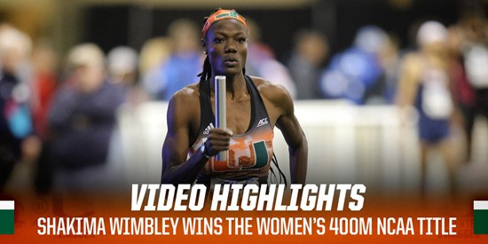 Shakima Wimbley wins 2017 NCAA women's indoor 400m title