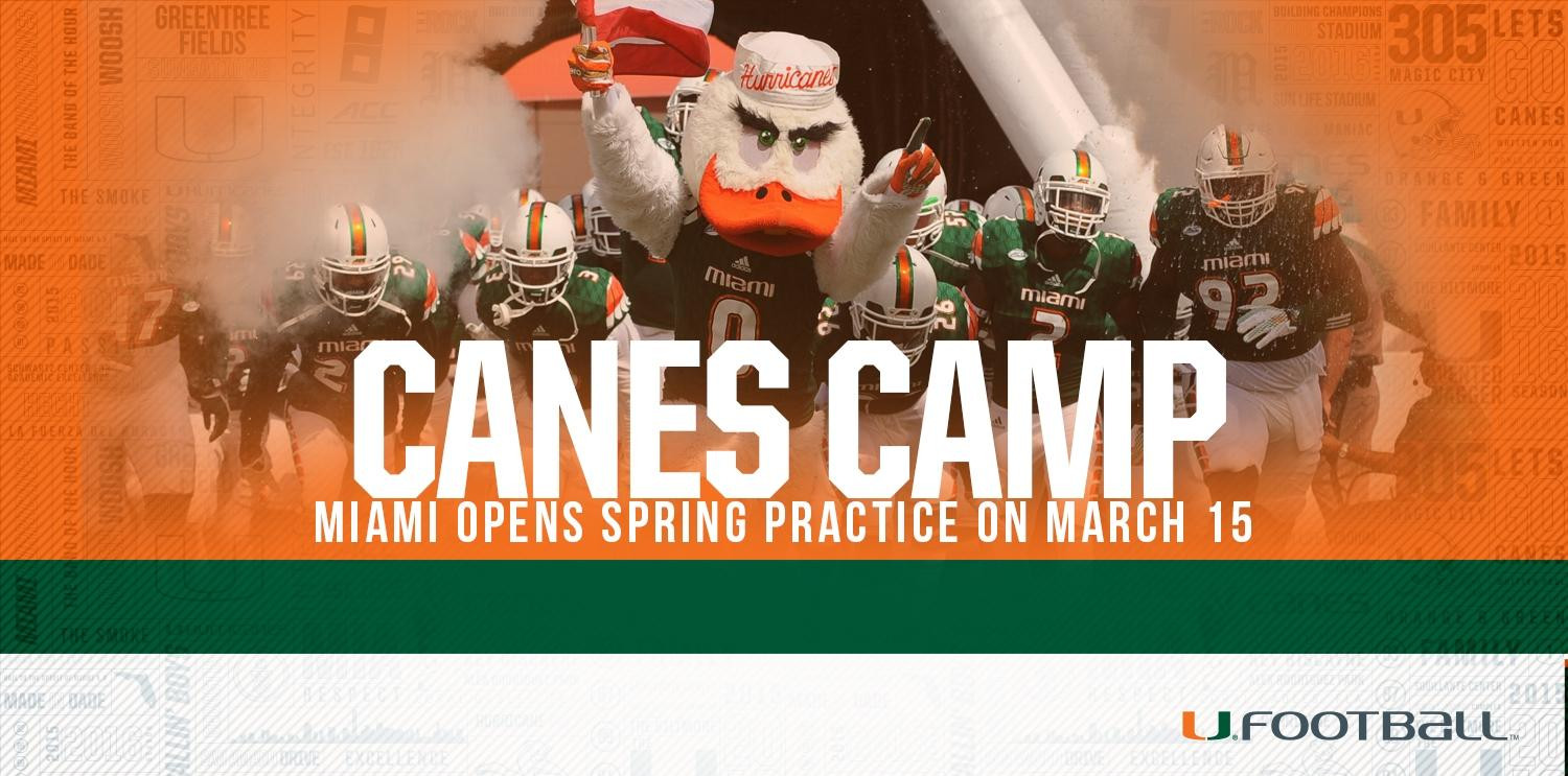 Hurricanes Release Spring Football Practice Dates