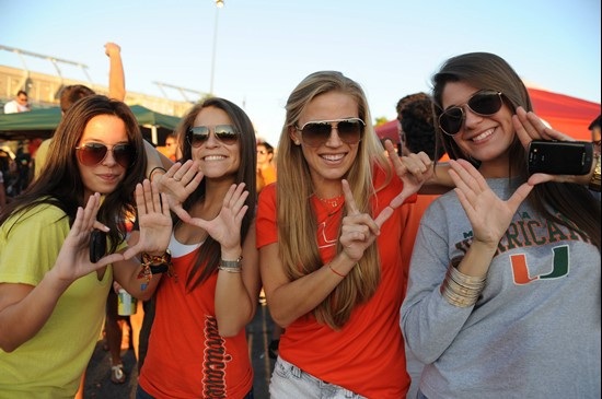 Tailgating at Sun Life Stadium before a game against the Florida State Seminoles at Sun Life Stadium on October 9, 2010. Photo by Steven Murphy