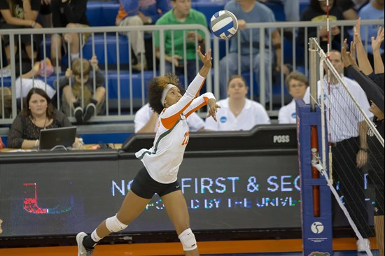 @CanesVB in the 2014 NCAA Tournament vs. UCF