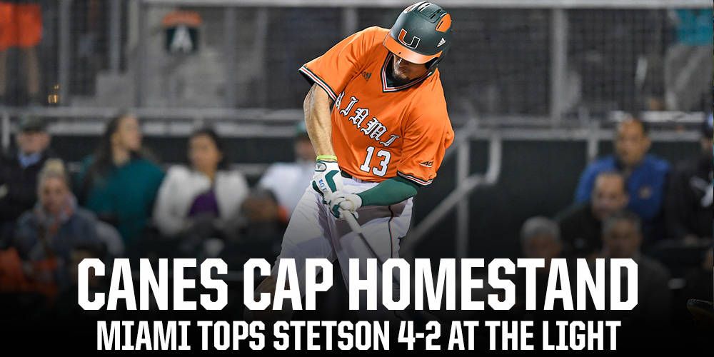 Canes Cap Homestand With Win Over Stetson