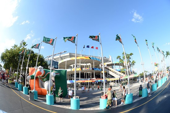 The University of Miami plays against their ACC rival Florida State Seminoles in a game at Sun Life Stadium on October 20, 2012. Photo by Steven...