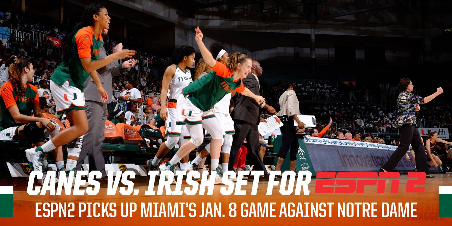 @CanesWBB Matchup vs. Notre Dame Selected by ESPN2